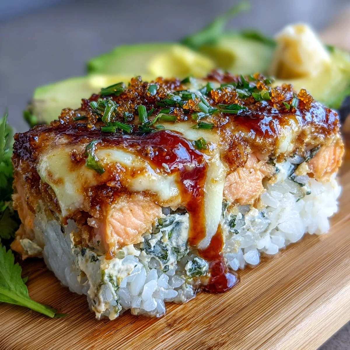 Spicy Salmon Sushi Bake