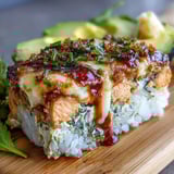 Spicy Salmon Sushi Bake