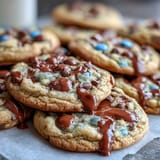 2. Chewy cookie bars studded with candy-coated chocolates, drizzled with smooth white chocolate for a festive graduation treat.  