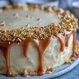Elegant sheet cake with smooth buttercream, gold drip ganache, and festive mortarboard topper for a graduation celebration.