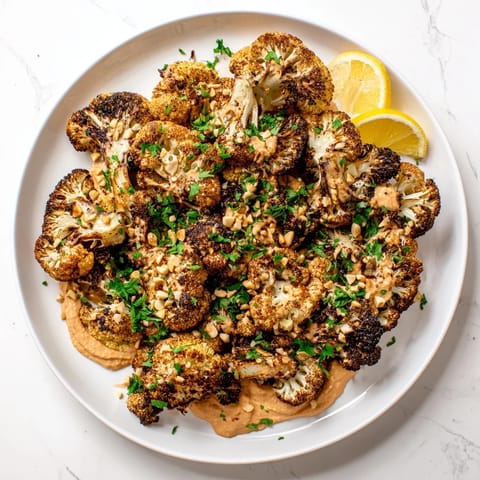 Roasted Cauliflower Steaks Tahini