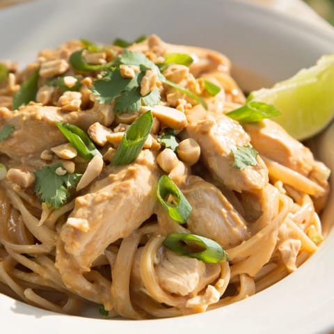 Thai Peanut Chicken Pasta
