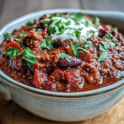 Slow Cooker Hearty Beef Chili