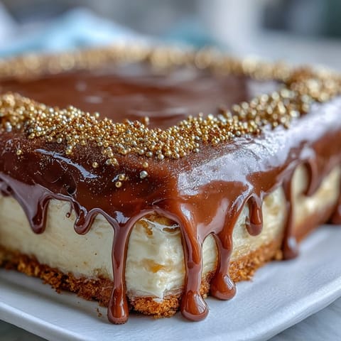 Gold drip graduation sheet cake with mortarboard topper, topped with shimmering gold drips and a fondant graduation cap.