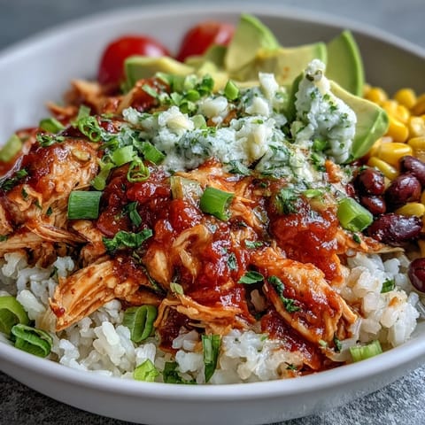 Salsa Chicken Bowls Summer