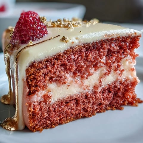 Elegant pink Bridal Shower Rosé Velvet Cake with a shimmering gold drip.