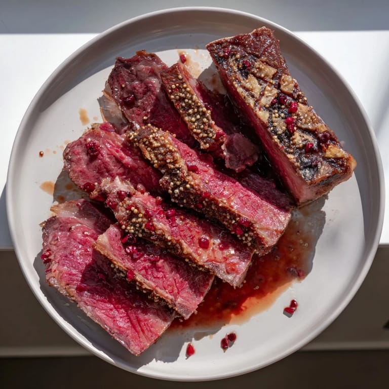 A glistening Slow-Cooked Honey Glazed Ham, generously glazed, is pictured before it is carved for eager guests to enjoy.