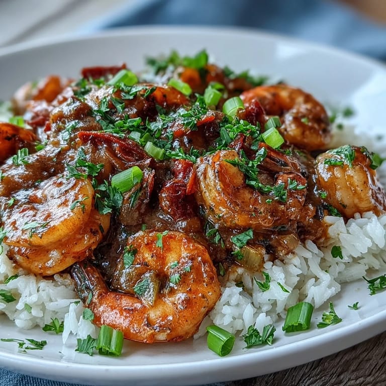 A hearty bowl of Classic New Orleans Étouffée, rich with Cajun spices and crusty bread.