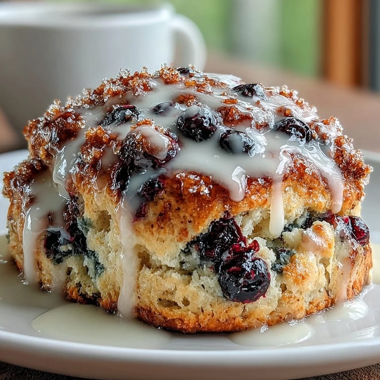 Bakery-style Lemon Blueberry Scones cooling, ready for a delightful breakfast treat.