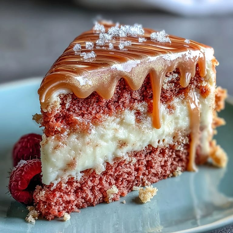 Decadent Bridal Shower Rosé Velvet Cake, featuring a pouring rosé wine infused batter.